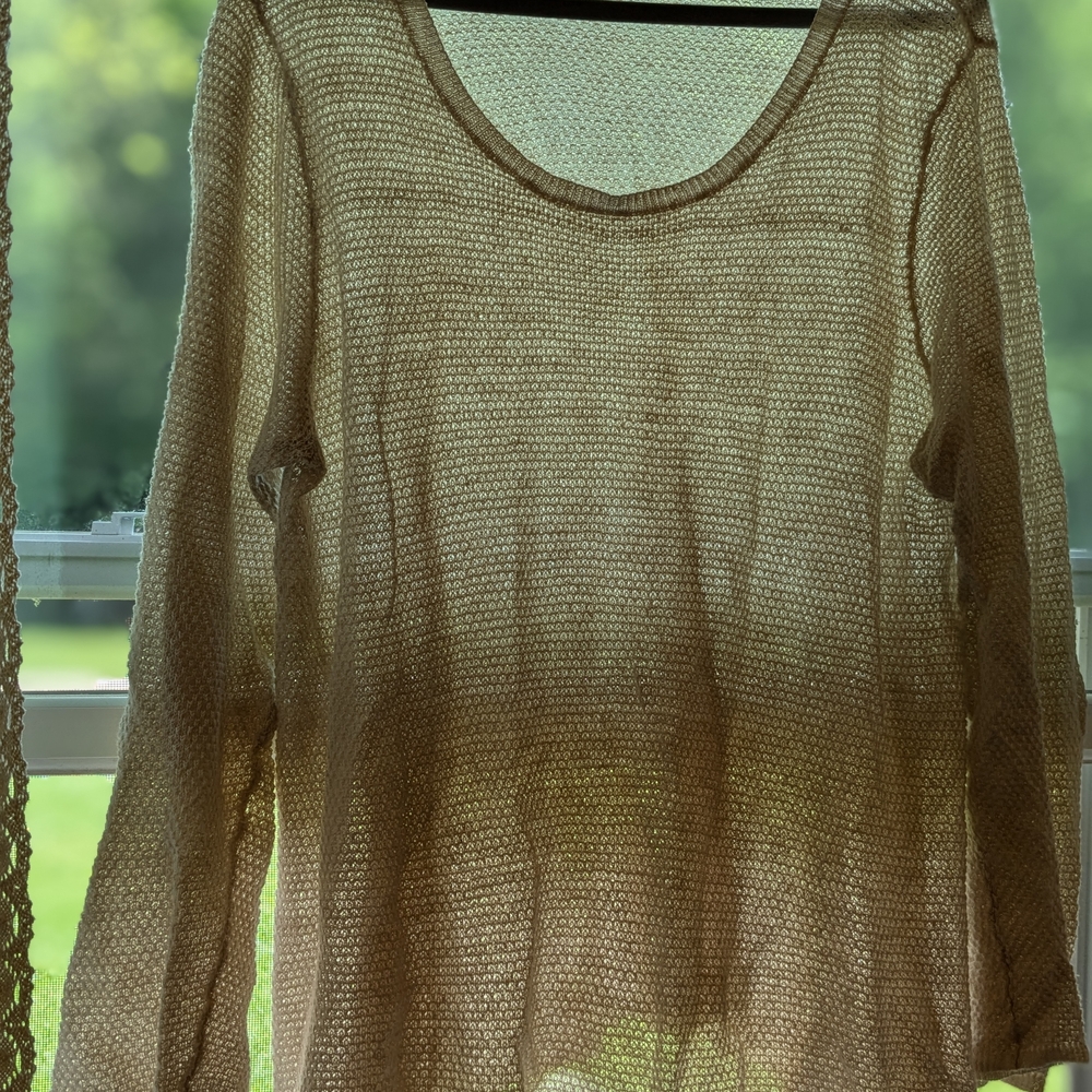 J Jill Linen Knit Summer Cover Up Or Sweater Organic Free People India